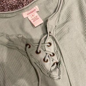 Sage green Sundance thermal top